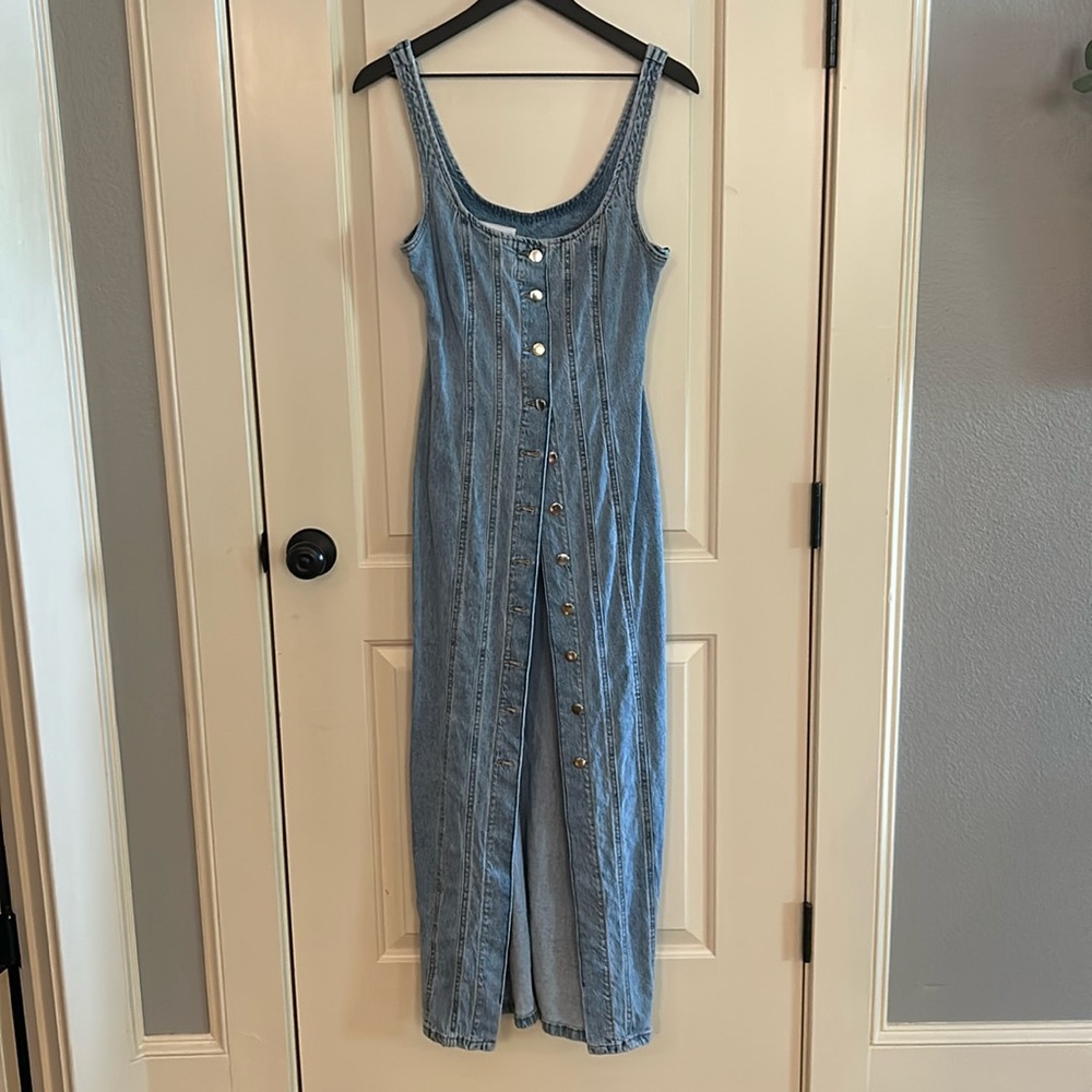 Zara Denim Maxi Dress